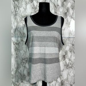 Road Block Grey Striped Men’s Tank Top